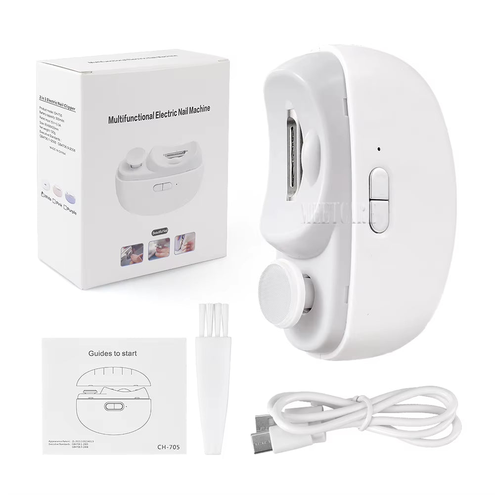 Pro-Precision 2-in-1: Wireless Dual-Action Nail Sculptor