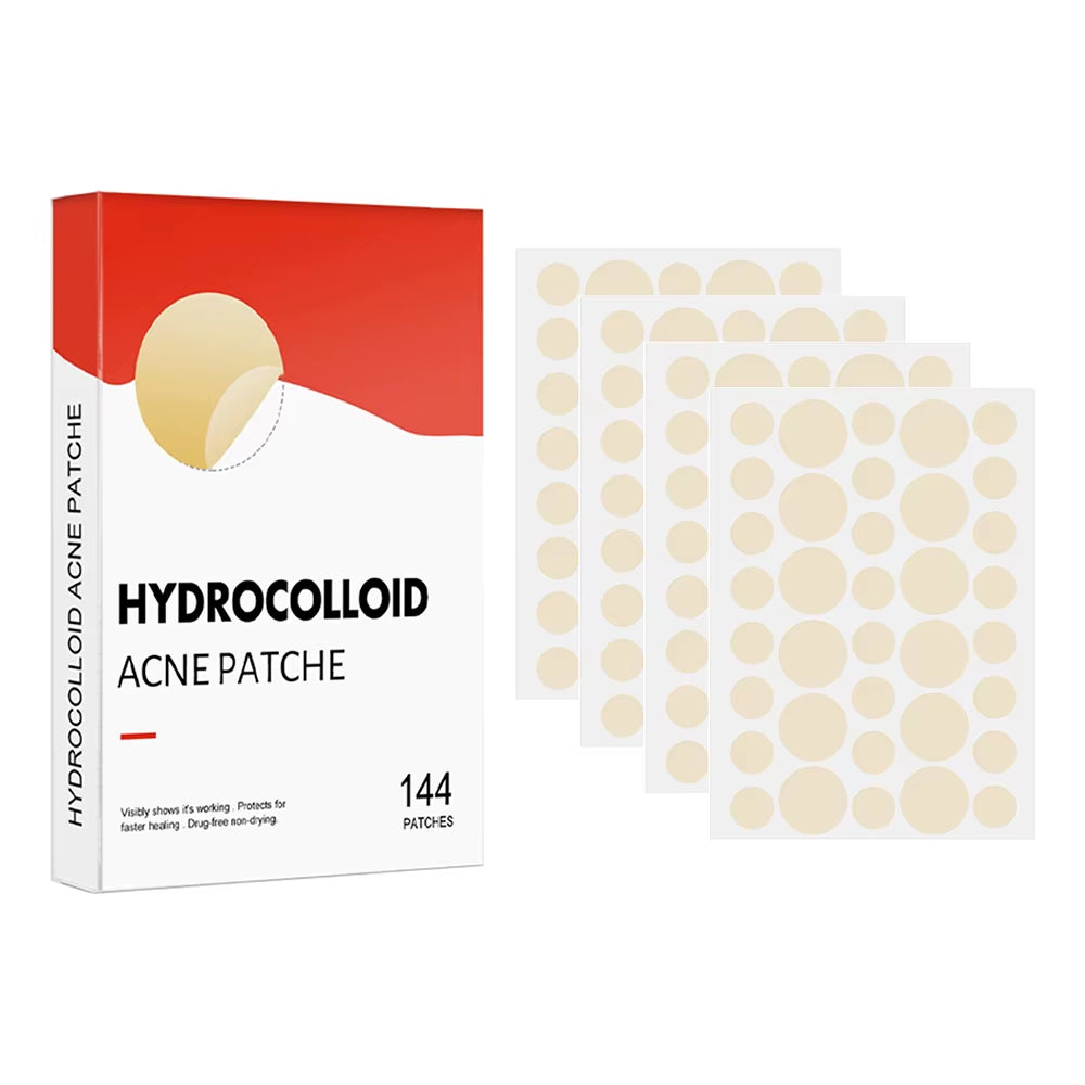 Hydrocolloid Acne Patch System: 144 Count Invisible Spot Treatment