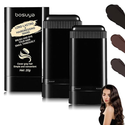 Dual-Application Instant Hair Concealer Stick – White Hair Coverage, Waterproof Formula, Comb Applicator