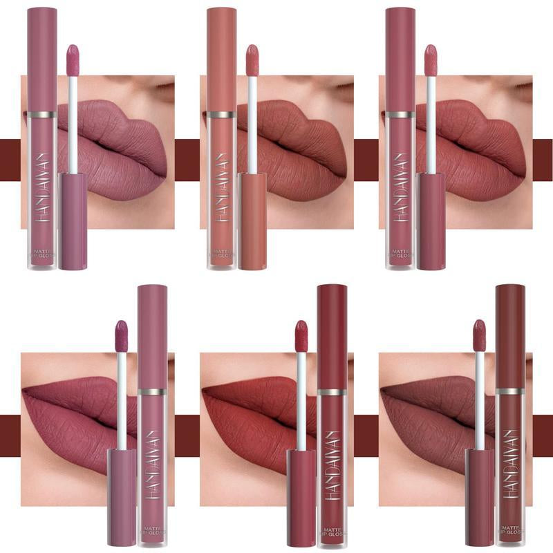 Deluxe 12 Counts Liquid Lipstick Set: Matte Finish, Long-Lasting & Waterproof Nude Lip Stain Kit for Women