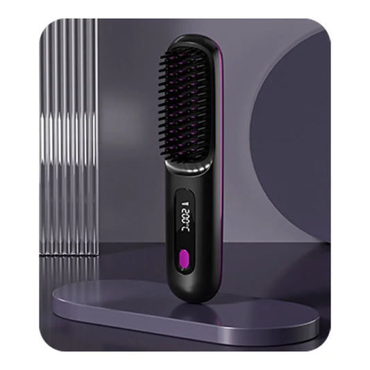 Aero-Wireless: Rechargeable Ceramic Ionic Straightening Brush