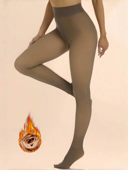 Thermal-Sheer™ 300g: Advanced Fleece-Lined Translucent Tights