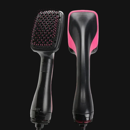 4-in-1 Hot Air Brush & Volumizer: Dryer, Straightener, & Curler